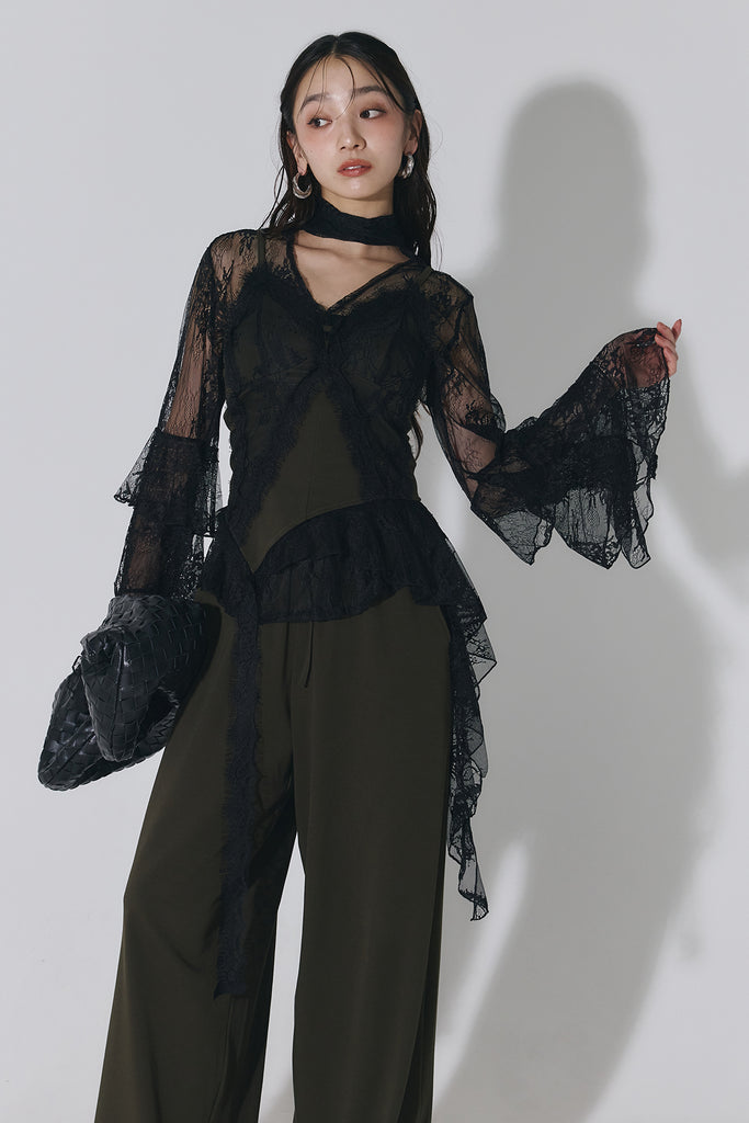 ANDREA A Co. ダークグレー サロペット AUBREY by ANDREA&Co.】-YUKKO's curated selection of items-