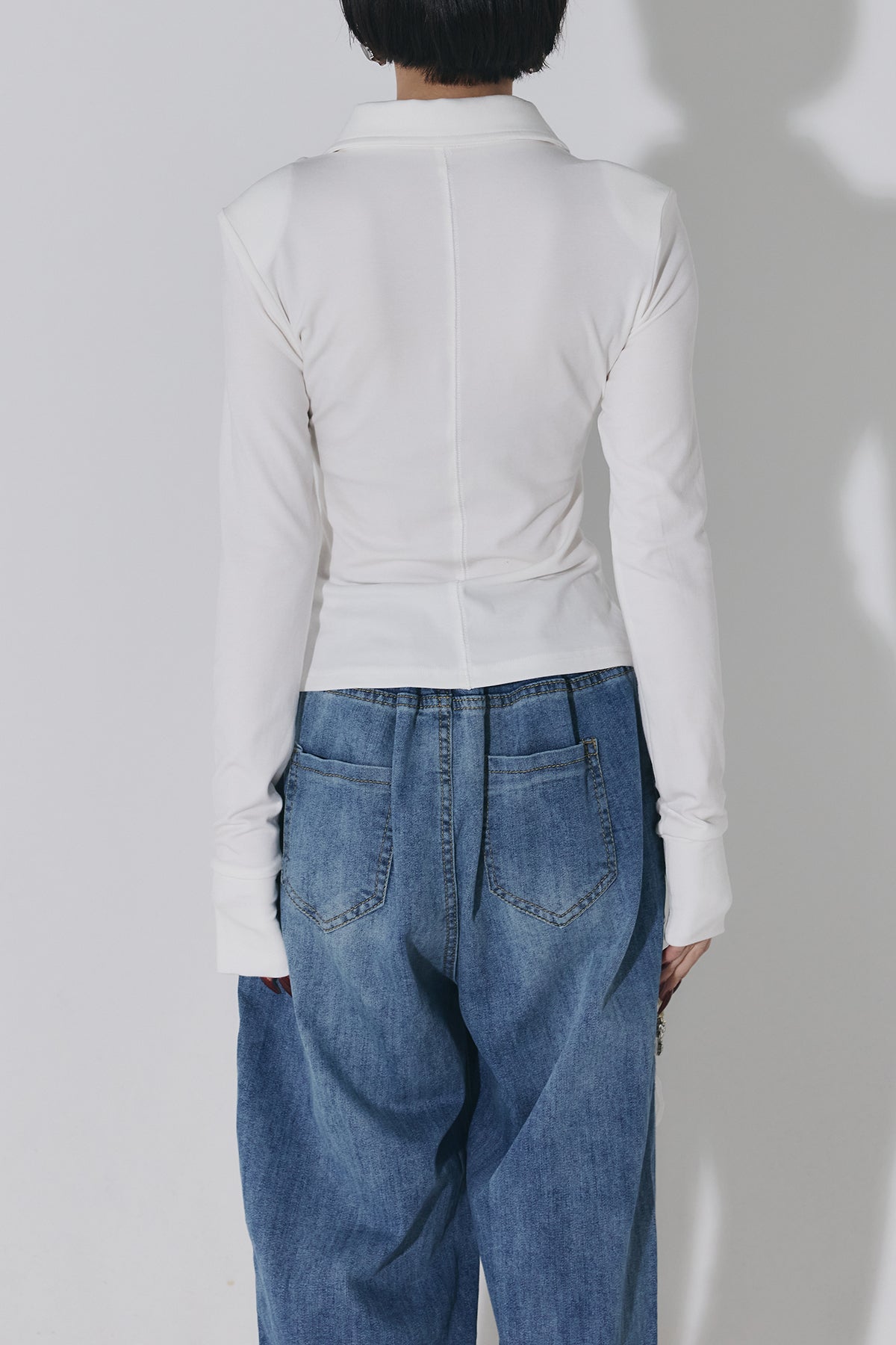 SET】シャツカラーカットソー+ワイドベルトタックパンツ – ANDREA&Co.