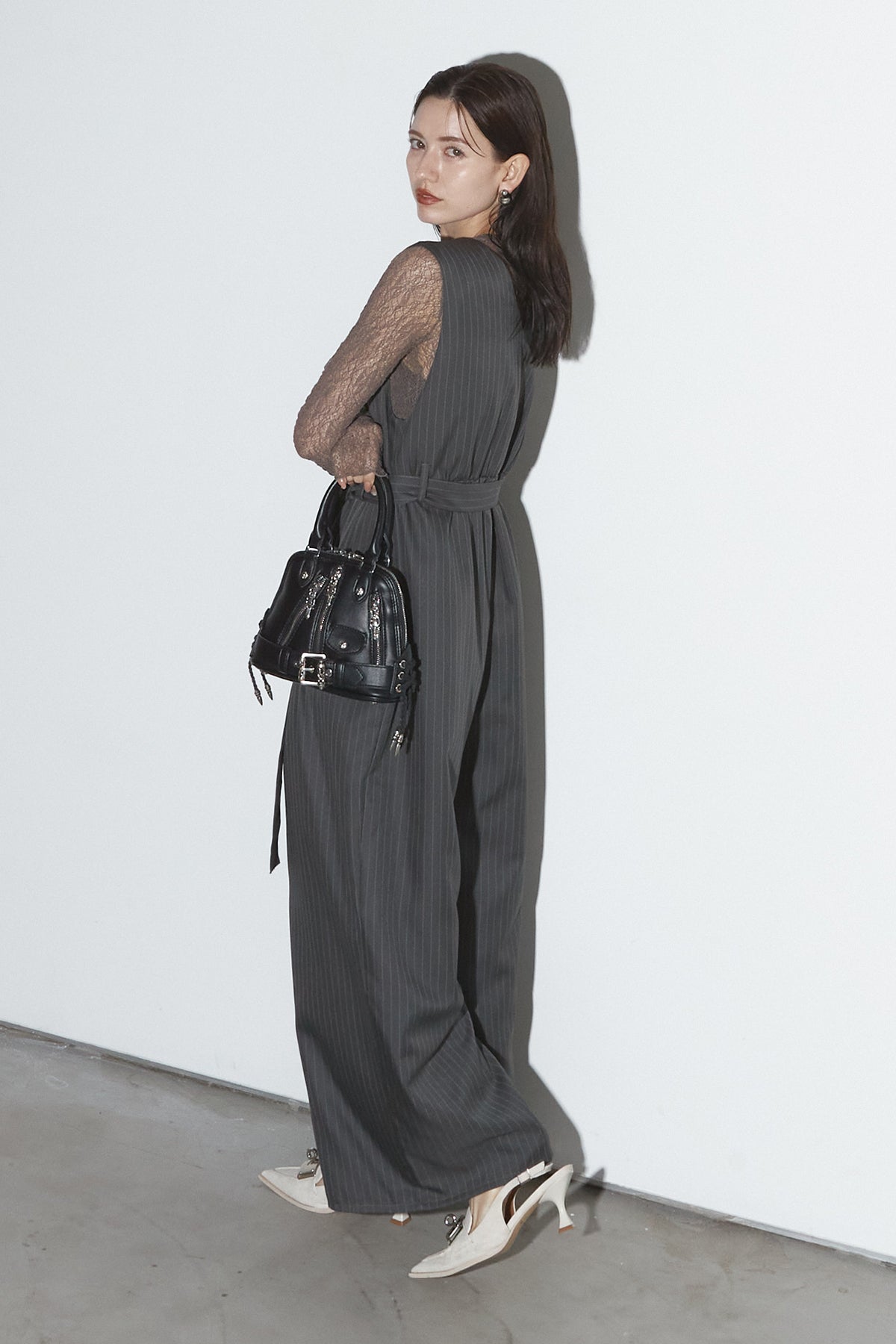 ベルテッドストライプロンパース – ANDREA&Co.