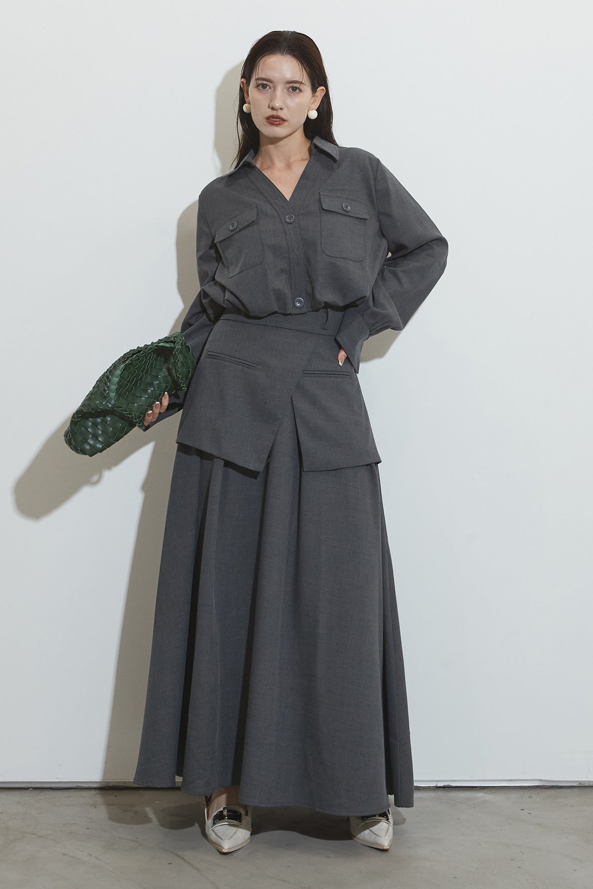 スキッパーブラウス&ラップレイヤースカート – ANDREA&Co.