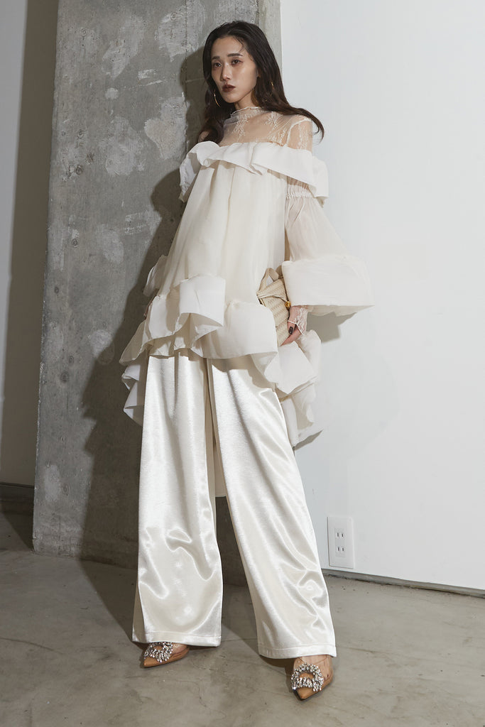 ANDREA&Co. yukkoアシンメトリーフリル　プリーツドレス 1_c56bc15f-e5ba-42f2-8ea1-