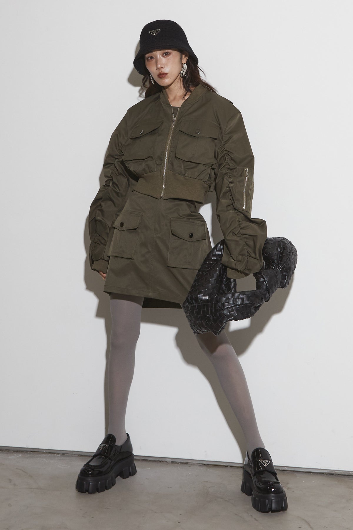 MA-1ギャザーショルダーミニスカセットアップ MA-1ギャザーショルダーミニスカセットアップ – ANDREA&Co.