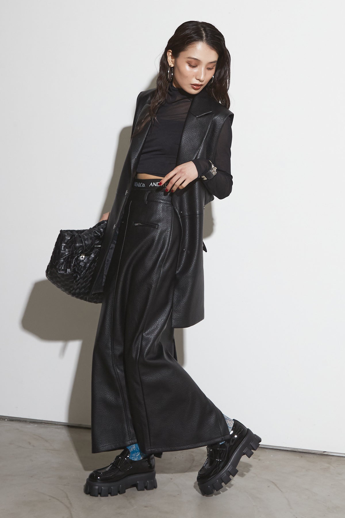 CUT OUT LEATHER VEST – ANDREA&Co.