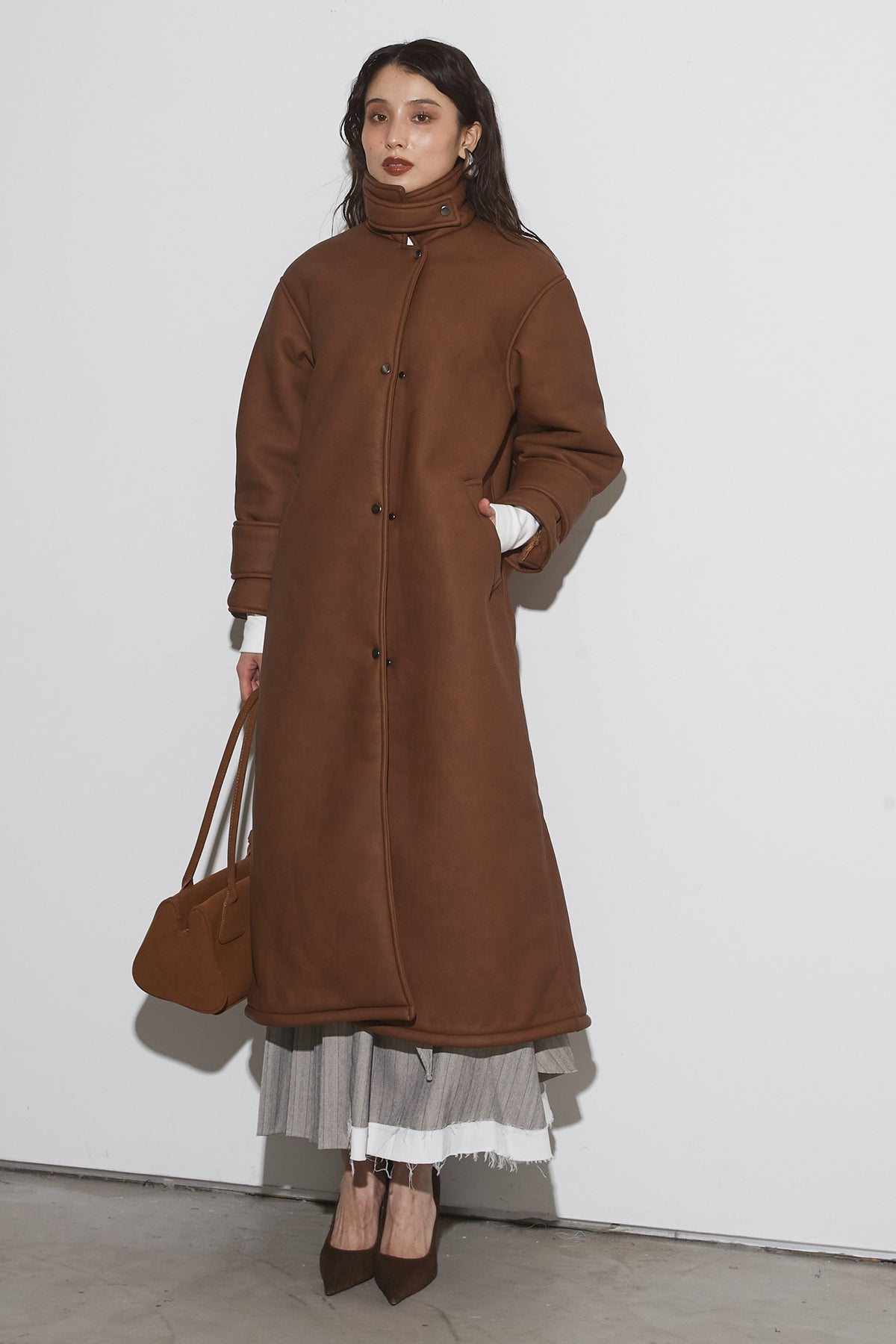 BACKSIDE BOA LEATHER COAT – ANDREA&Co.