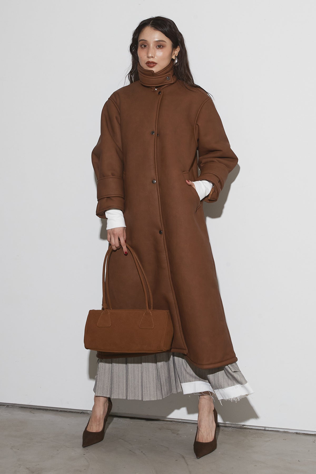 BACKSIDE BOA LEATHER COAT – ANDREA&Co.