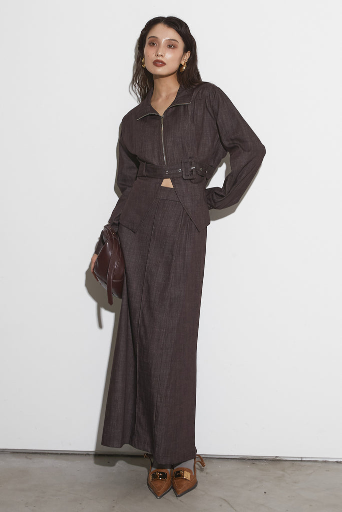 ANDREA&co. 【AUBREY】ニットトップス+チュールスカート SET】ビスチェニットトップス+ボリュームフリルチュールスカート