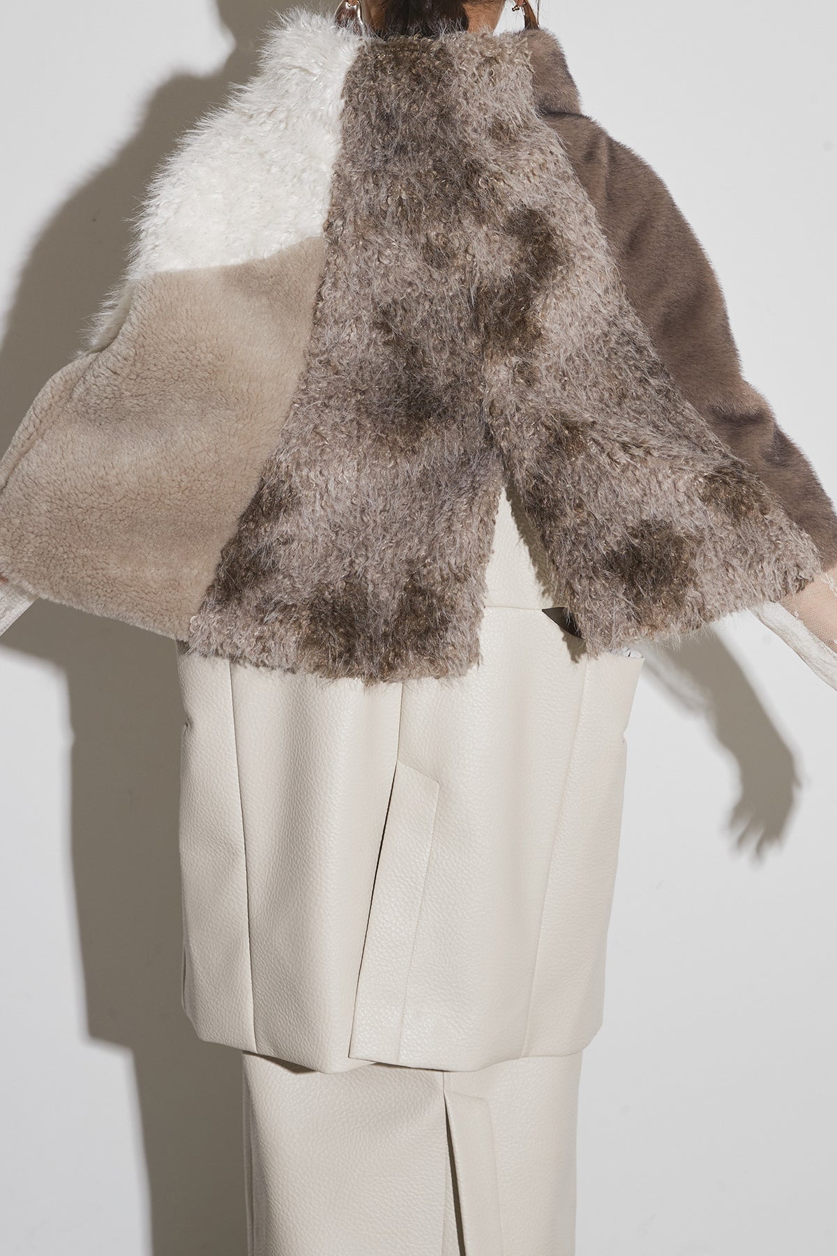 FOUR FURS JOINED PONCHO – ANDREA&Co.