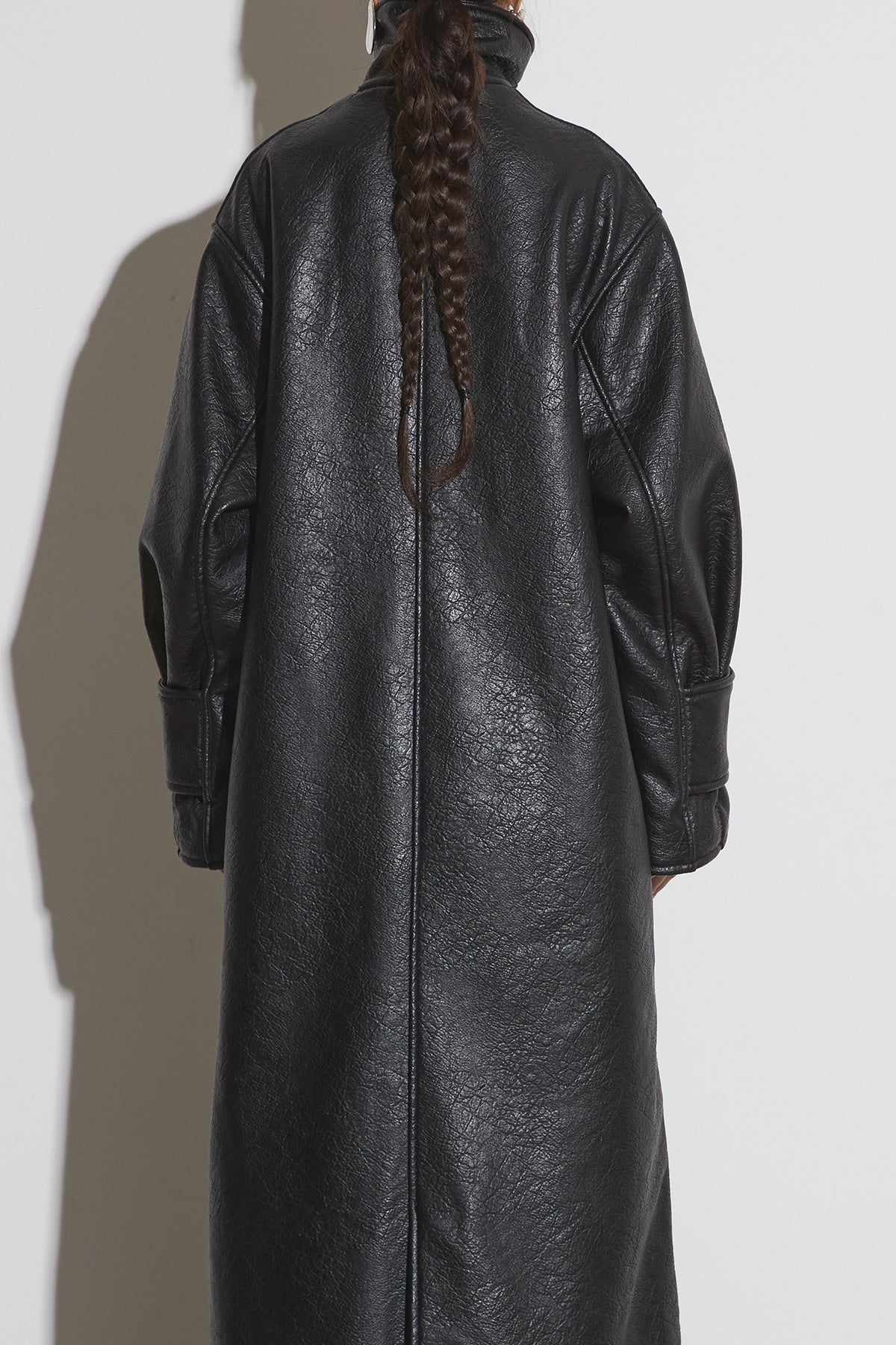 BACKSIDE BOA LEATHER COAT – ANDREA&Co