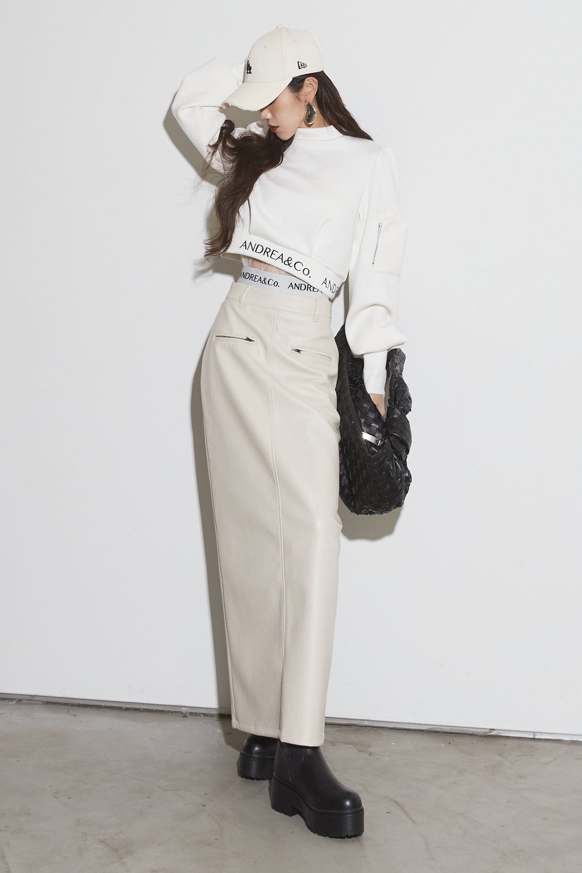 LOGO PANTS & LEATHER SKIRT – ANDREA&Co.