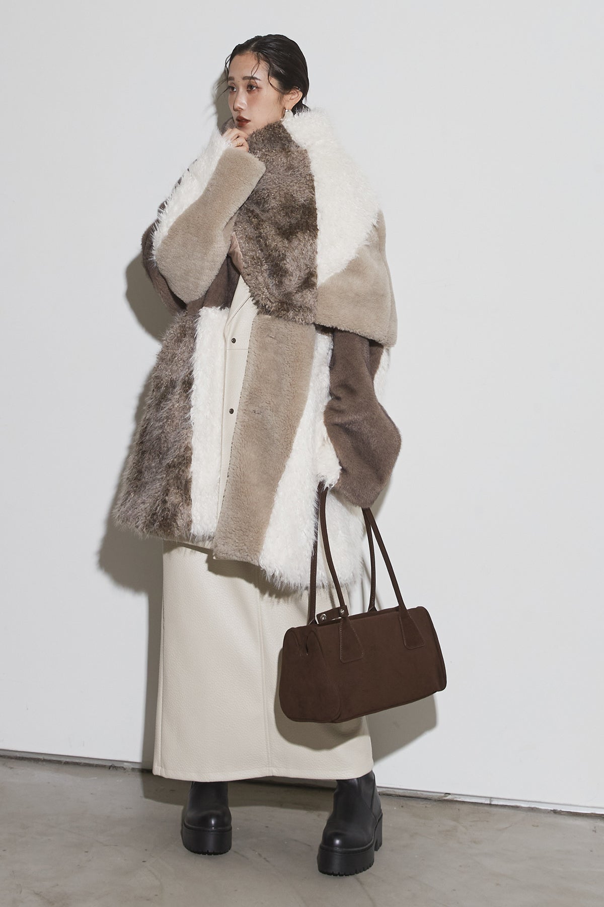 FOUR FURS JOINED PONCHO – ANDREA&Co.