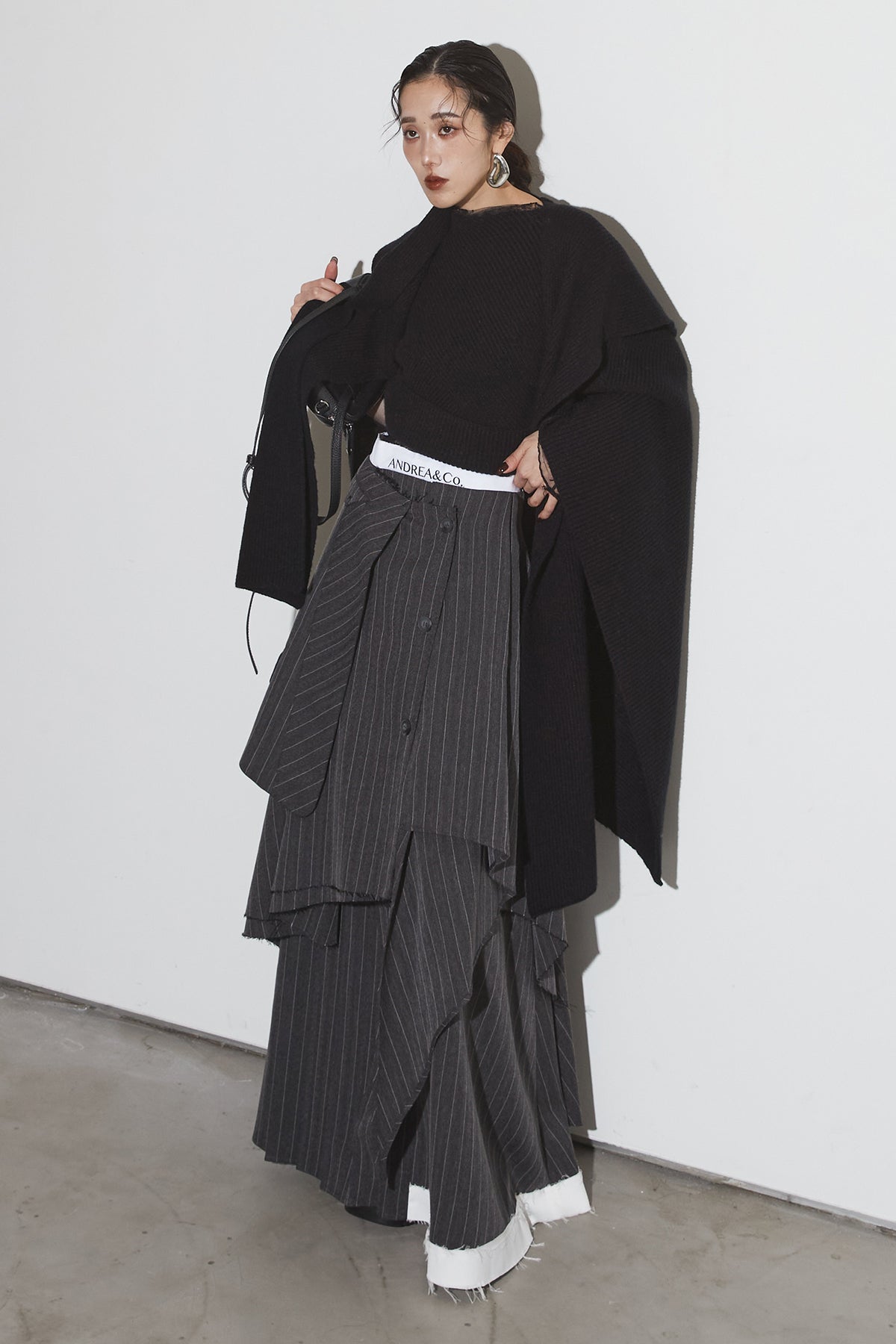 数量限定] STRIPE LAYERED TAILOR SKIRT – ANDREA&Co