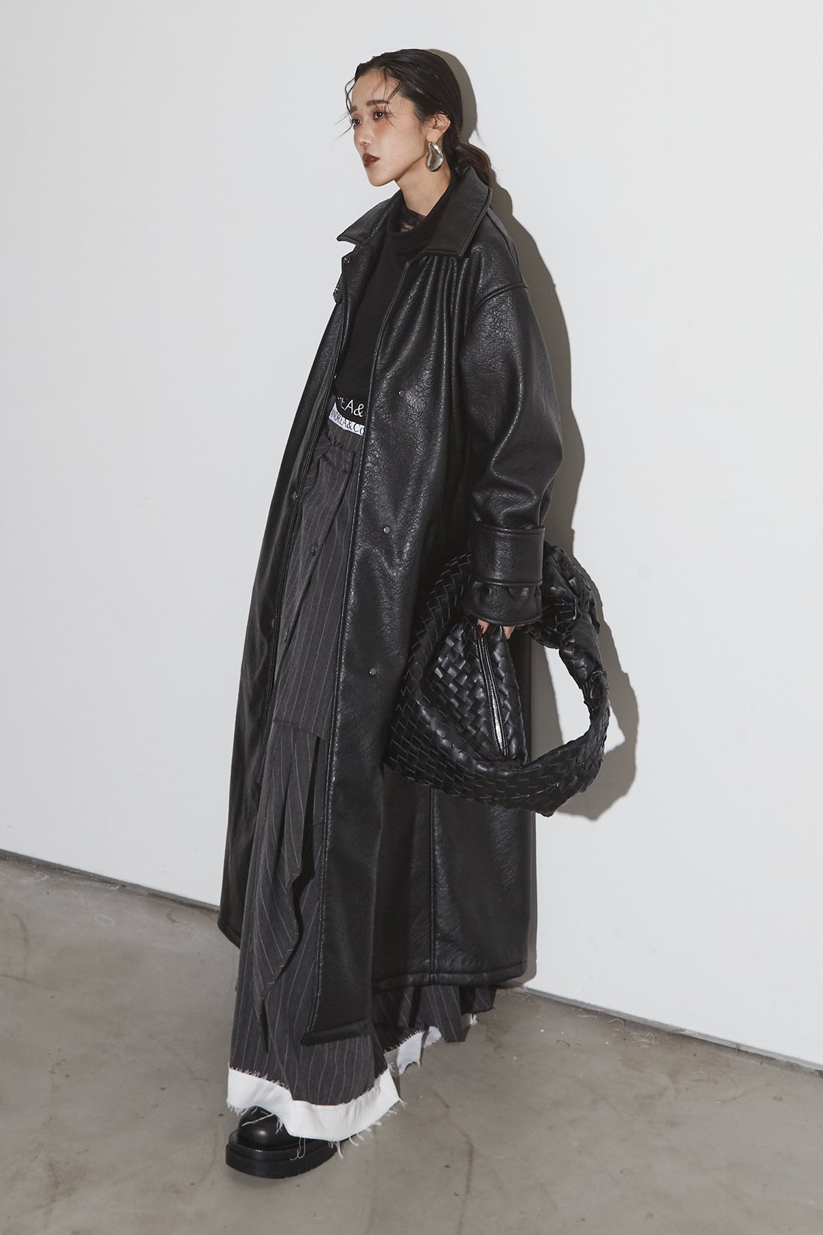 BACKSIDE BOA LEATHER COAT – ANDREA&Co.