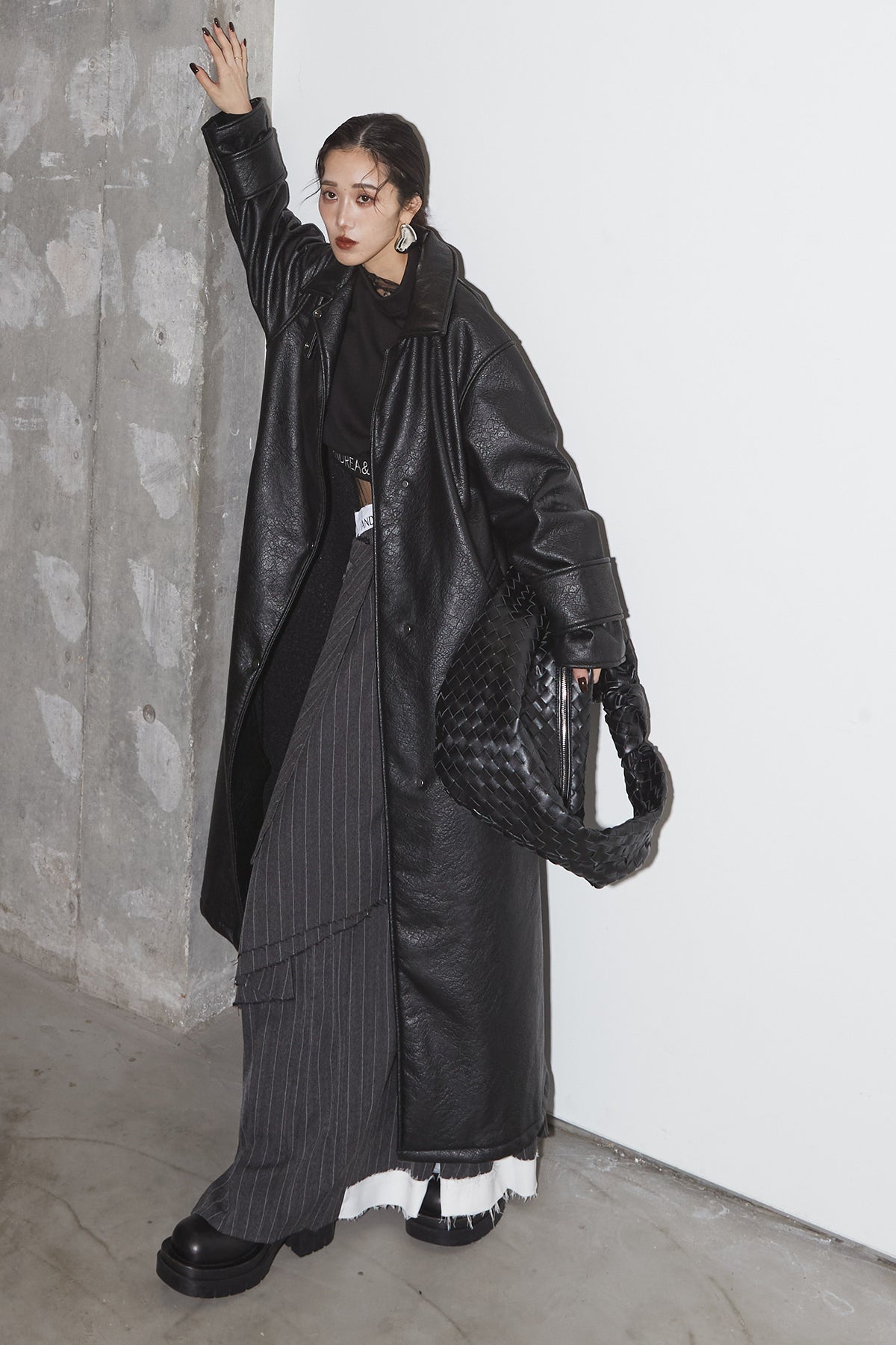 BACKSIDE BOA LEATHER COAT – ANDREA&Co.