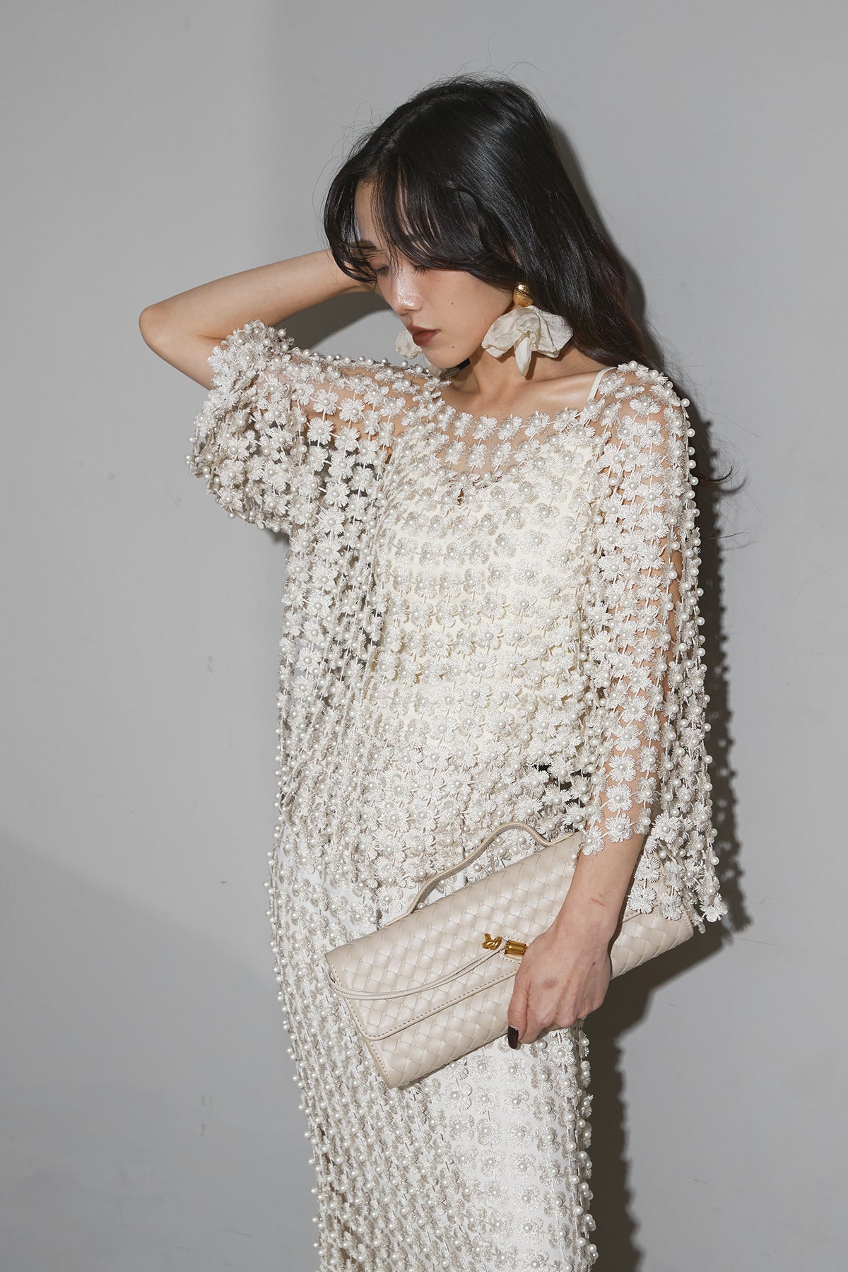 ANDREA&Co アンドレアアンドコー　レースワンピース　マタニティーも可 ANDREA&Co アンドレアアンドコー レースワンピース マタニティーも可