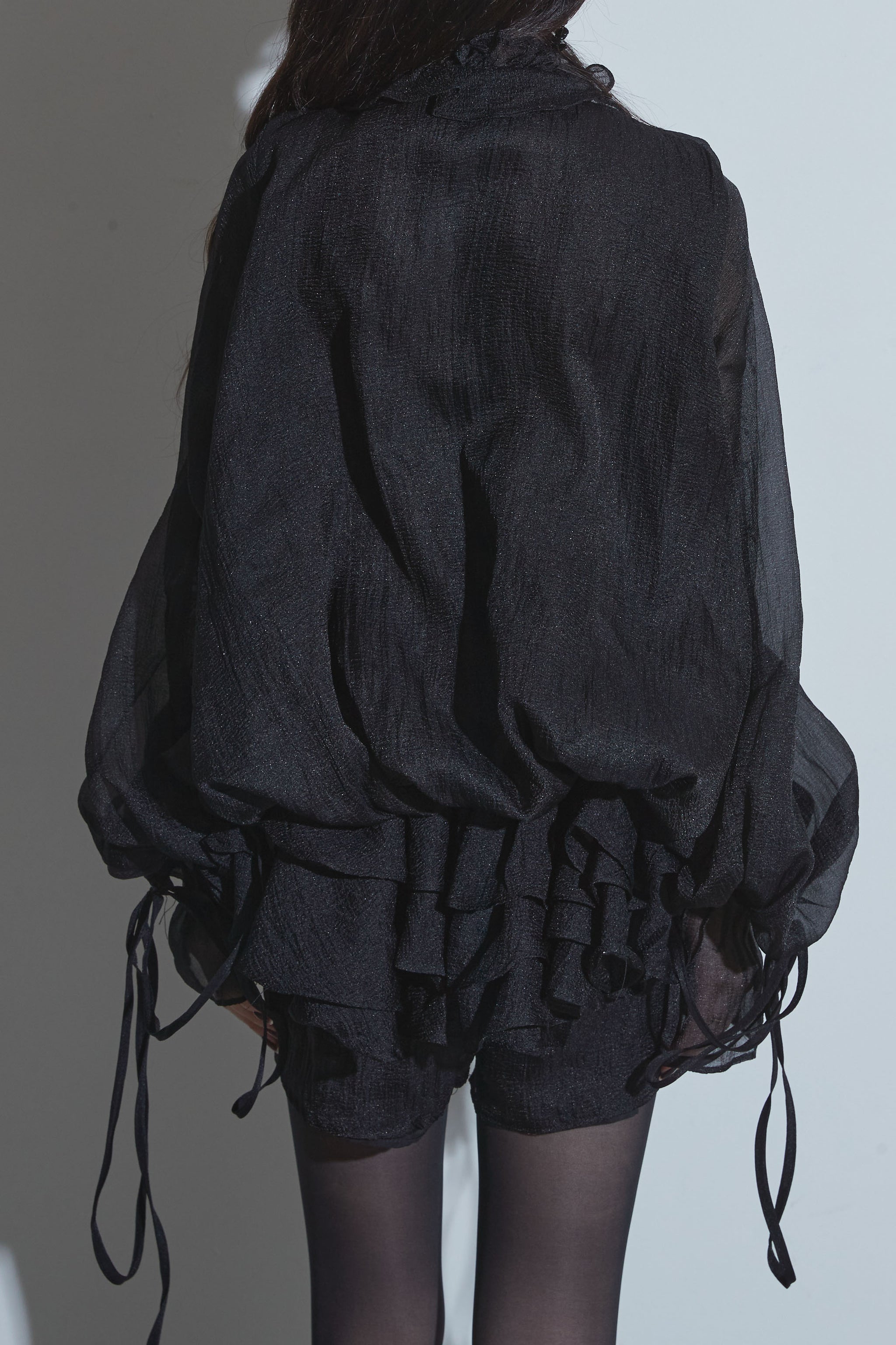 SET】フリルチュニックセットアップ+ファーカラースエードジャケット