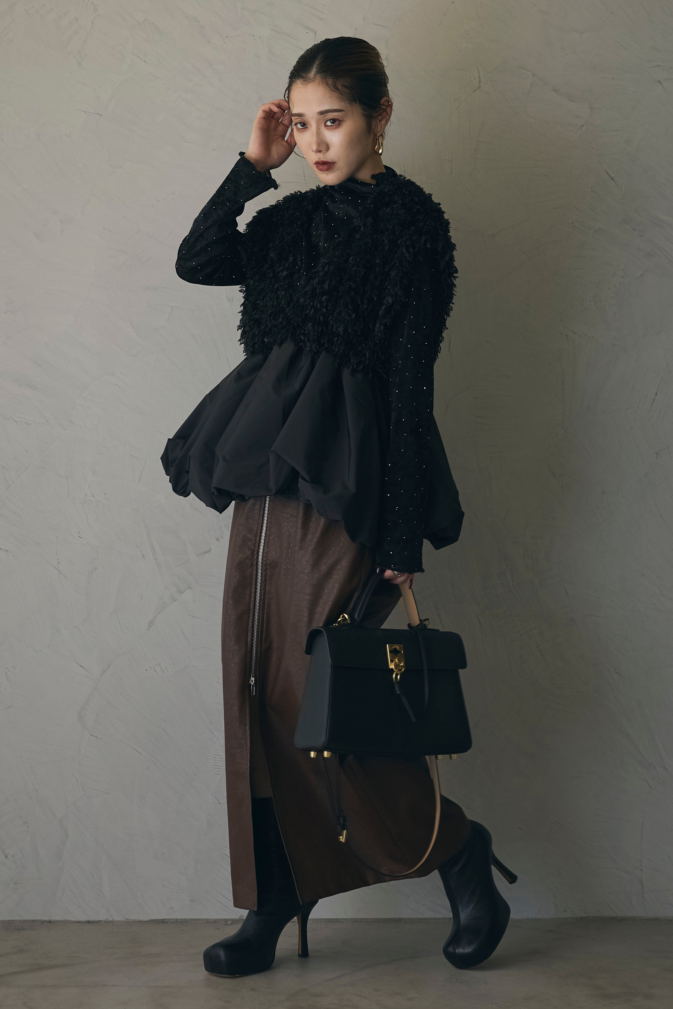 andrea&co. フェザーバルーンベスト