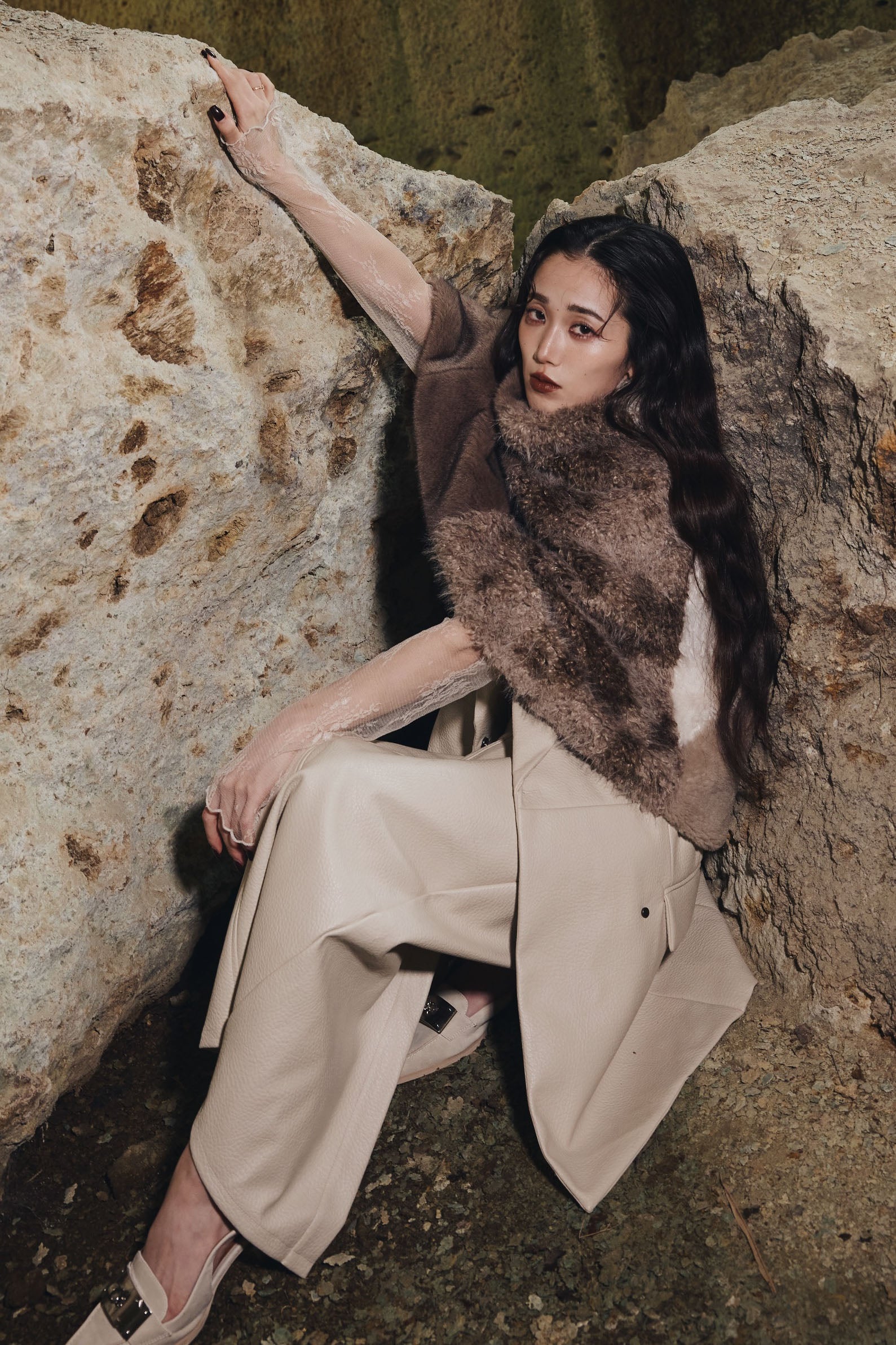 FOUR FURS JOINED PONCHO – ANDREA&Co.