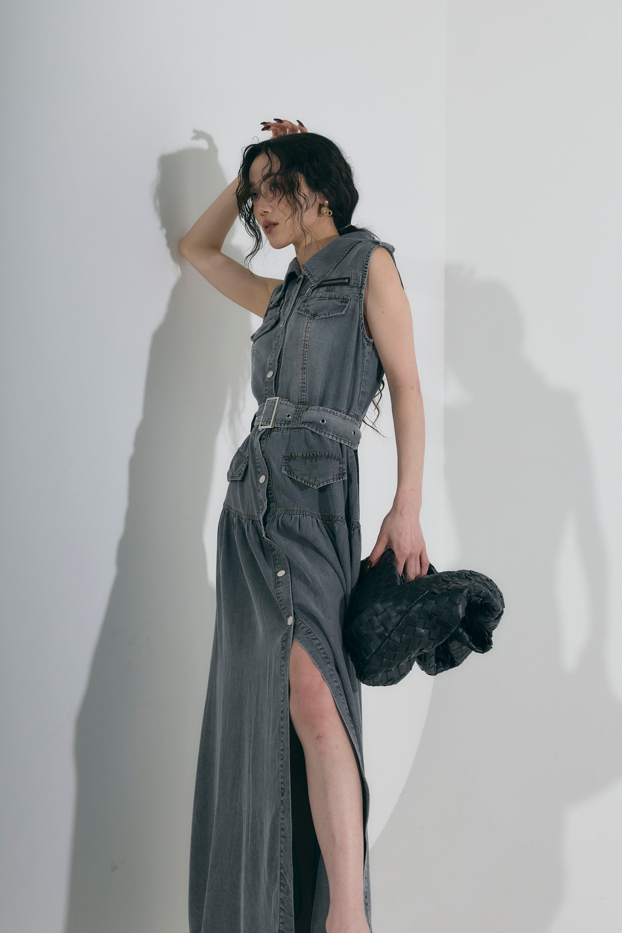 イノセントワールド アメリアワンピース　グレー ウォッシュデニムワンピース – ANDREA&Co.