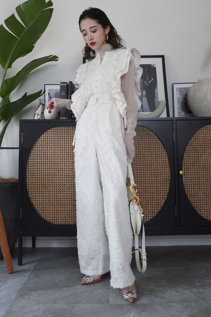 ANDREA & Co. ジャガードレースパンツ新品