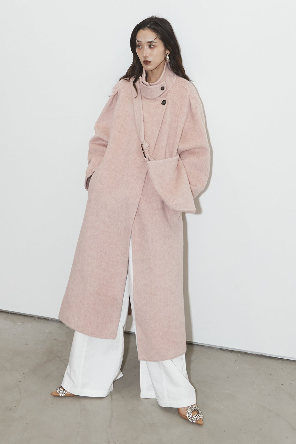 Bonpoint ピンク ウールコート 8A 2025年最新】Bonpoint ウールコート