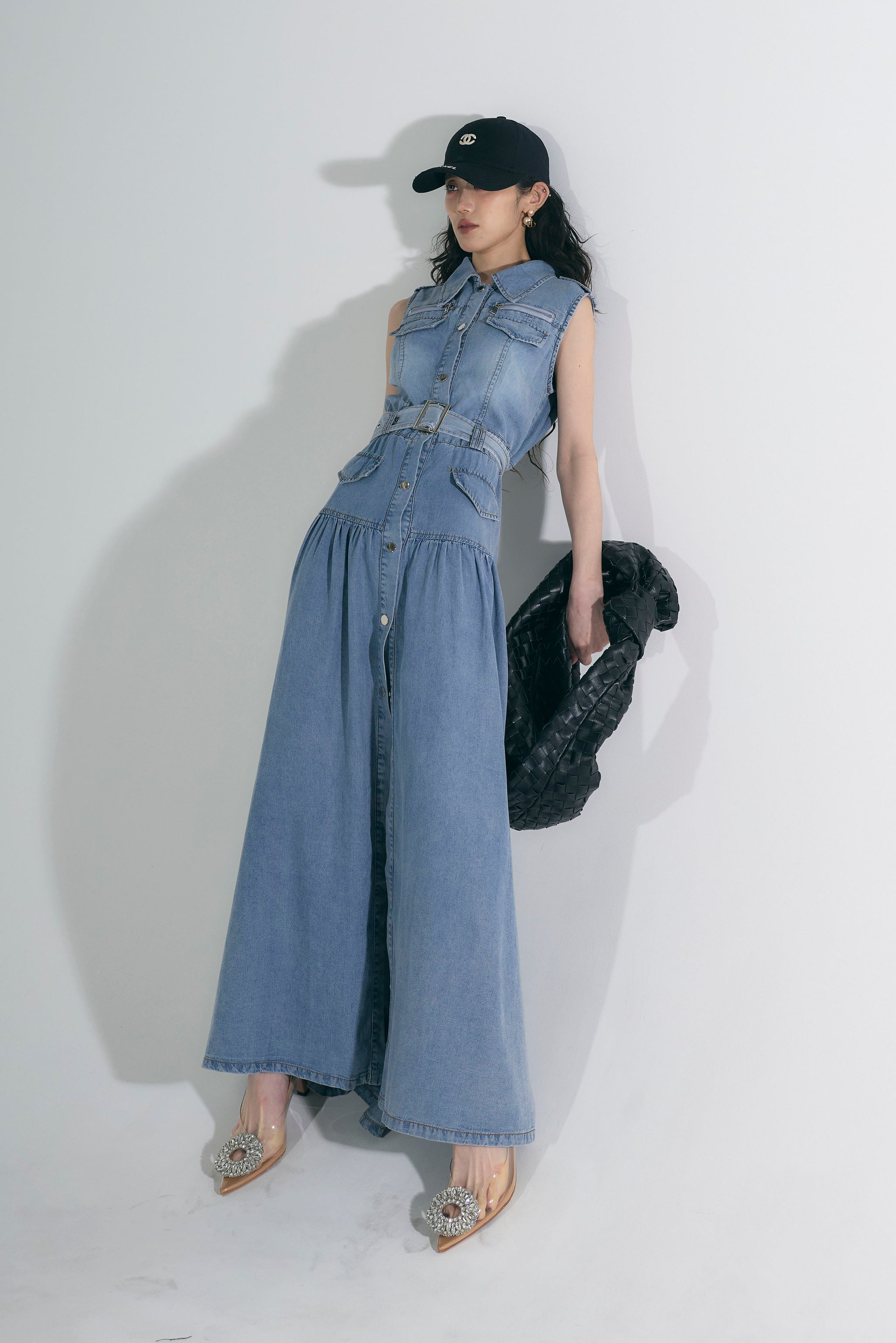 【Andrea&Co】ダブルボタンデニムワンピース ウォッシュデニムワンピース – ANDREA&Co.