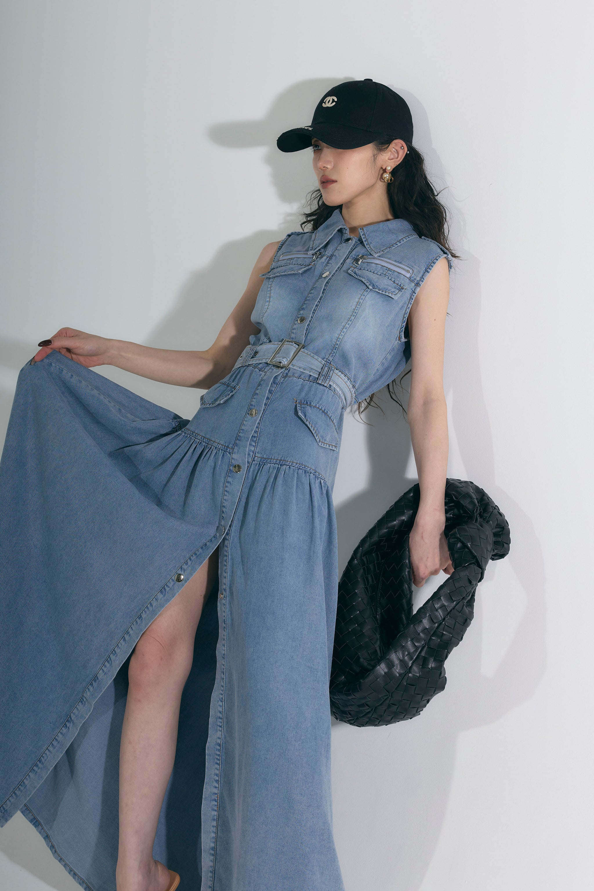 【Andrea&Co】ダブルボタンデニムワンピース ウォッシュデニムワンピース – ANDREA&Co.