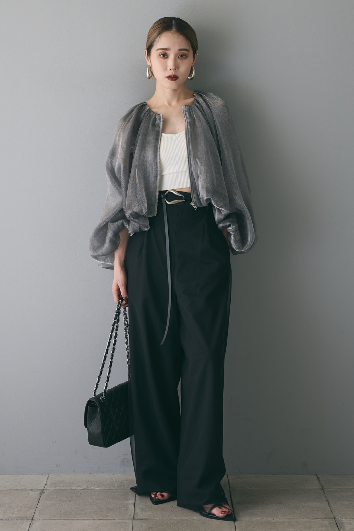 ANDREA&Co. 悲しき MA-1 LACE LAYERED GILET