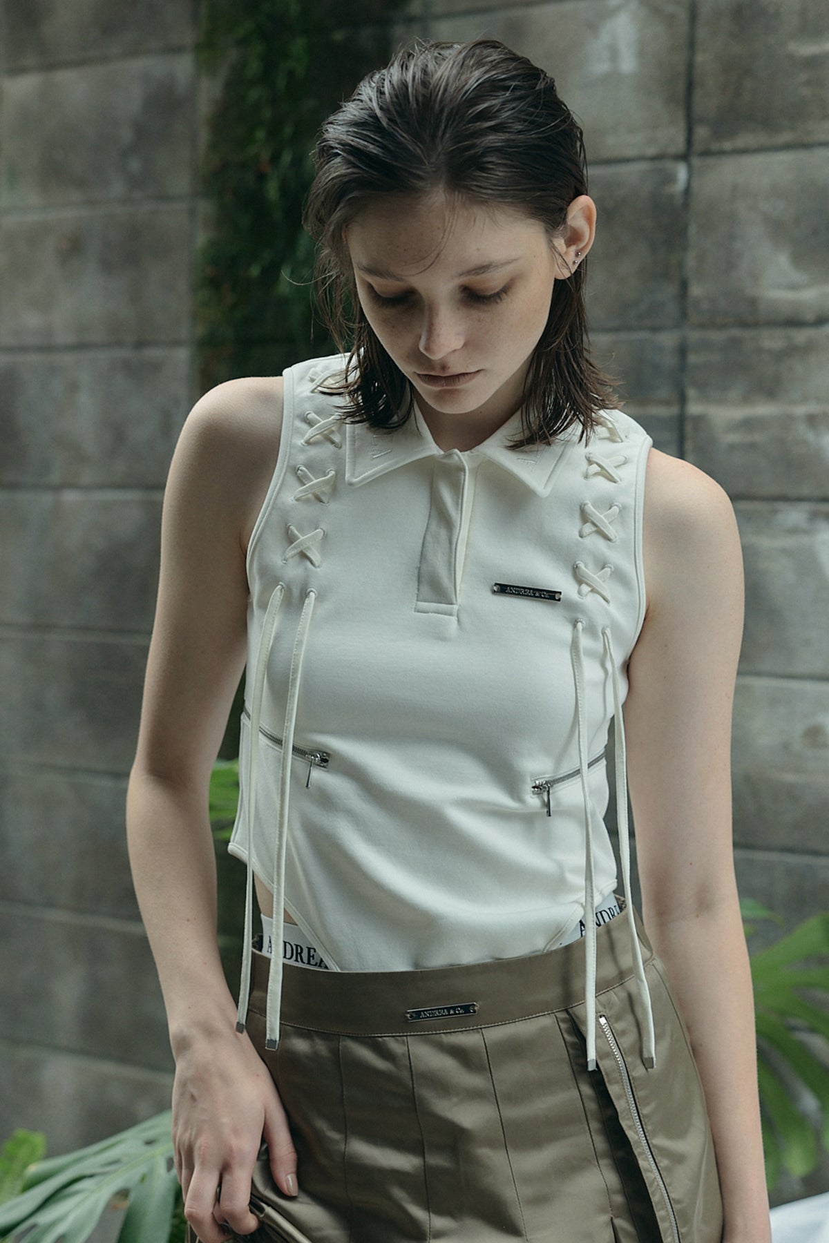 ZIP LACE-UP BODYSUIT – ANDREA&Co.