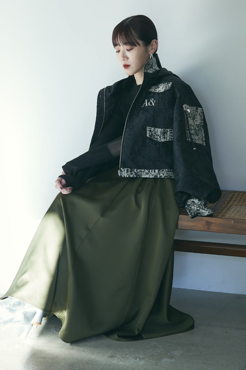 A& LOGO JACQARD MA-1 BLOUSON – ANDREA&Co.