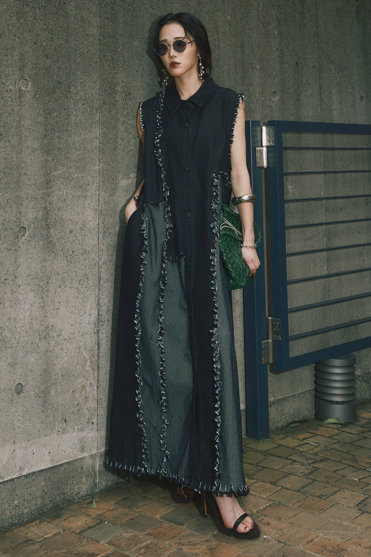 yukkoさんプロデュース ANDREA&Co. ベルト付きロングワンピース yukkoさんプロデュース ANDREA&Co. ベルト付きロングワンピース