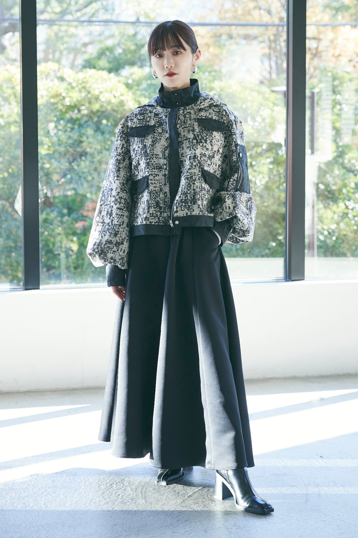 ジャケット・アウター ANDREA&Co. A& LOGO JACQARD MA-1 BLOUSON A& LOGO JACQARD MA-1 BLOUSON – ANDREA&Co.