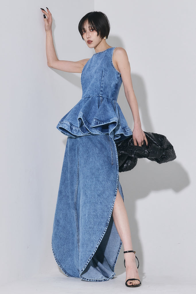 【新品・未使用タグ付き】ANDREA&CO.　ボタニカルコントラストデニム BOTTOMS – ANDREA&Co.