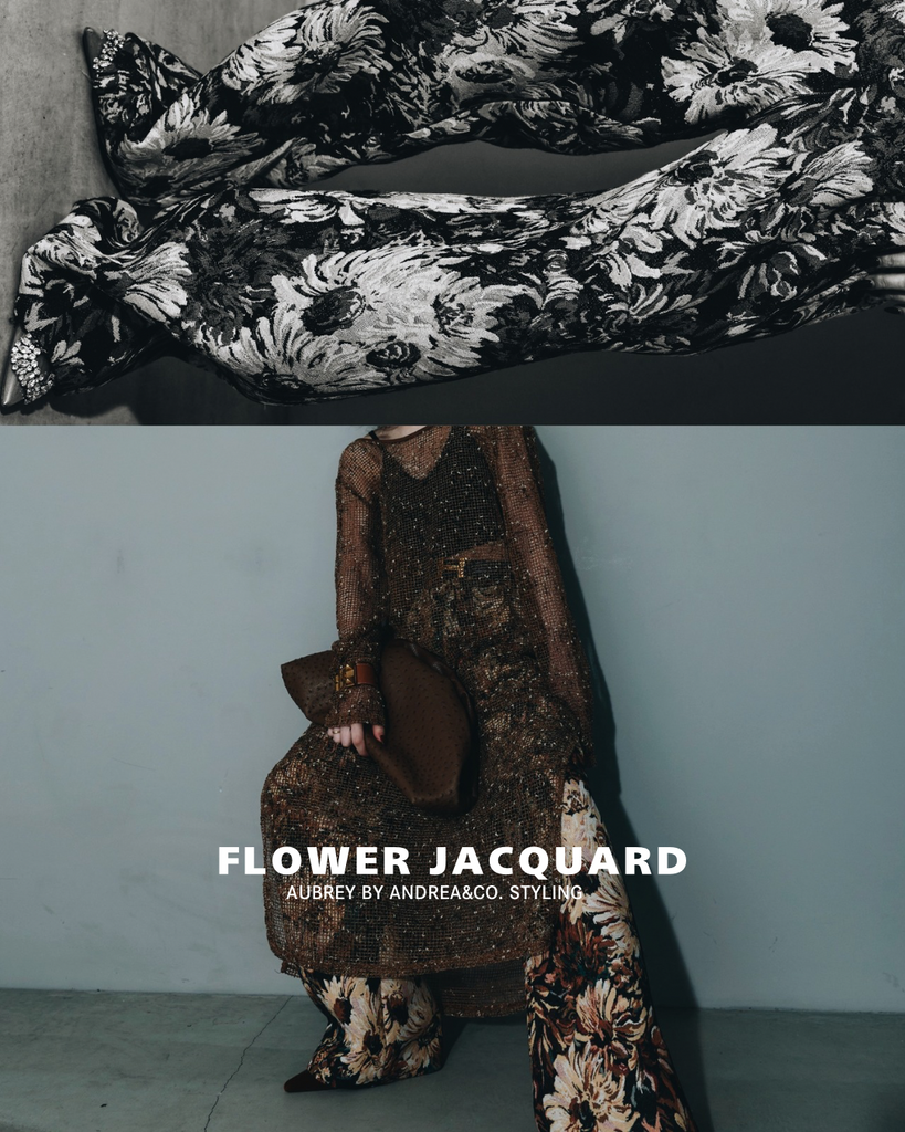 ANDREA&Co. A& LOGO JACQARD MA-1 BLOUSON