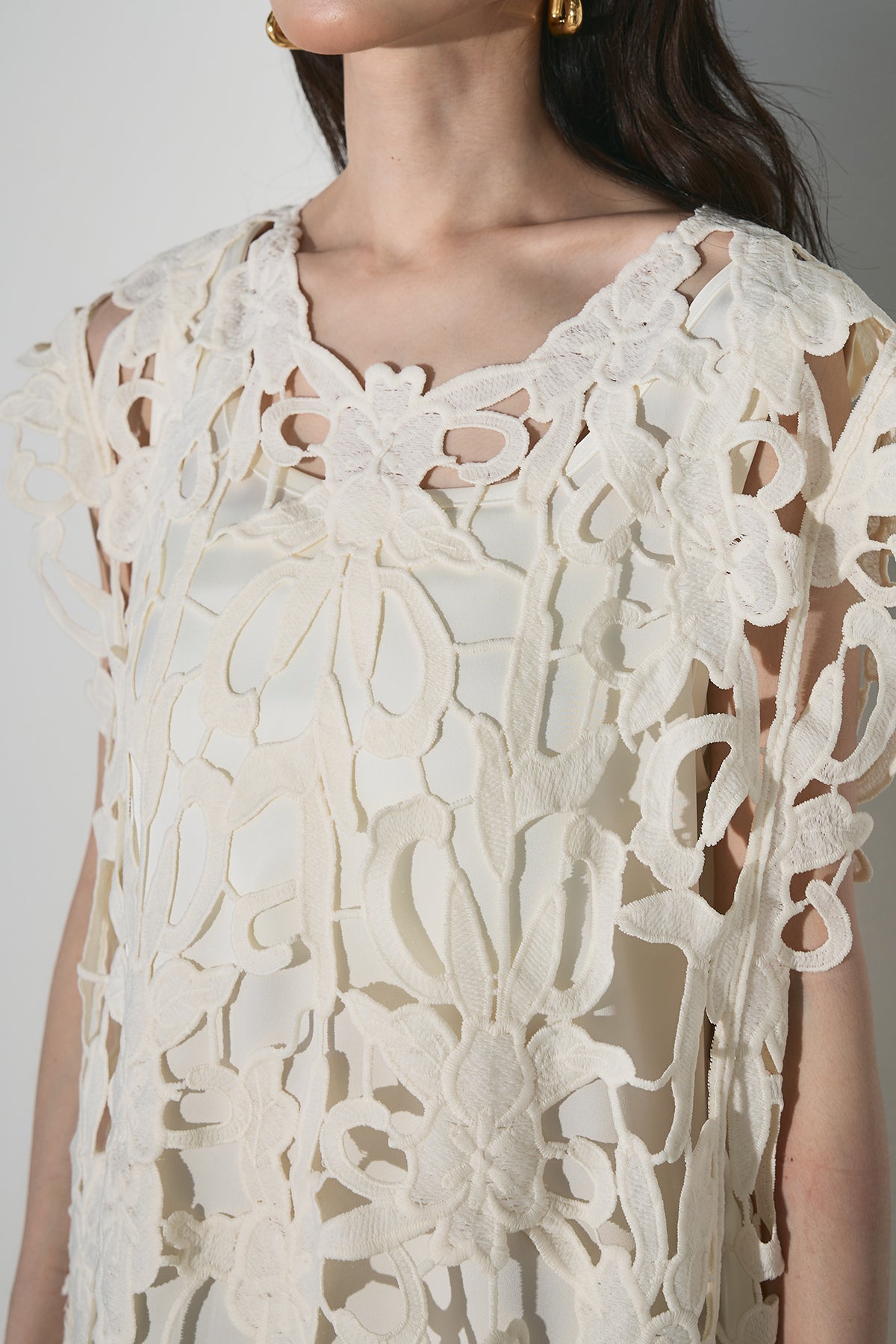 andrea & Co アイボリー 新品AUBREYレースレイヤードワンピース AUBREY】レースレイヤードワンピース – ANDREA&Co.
