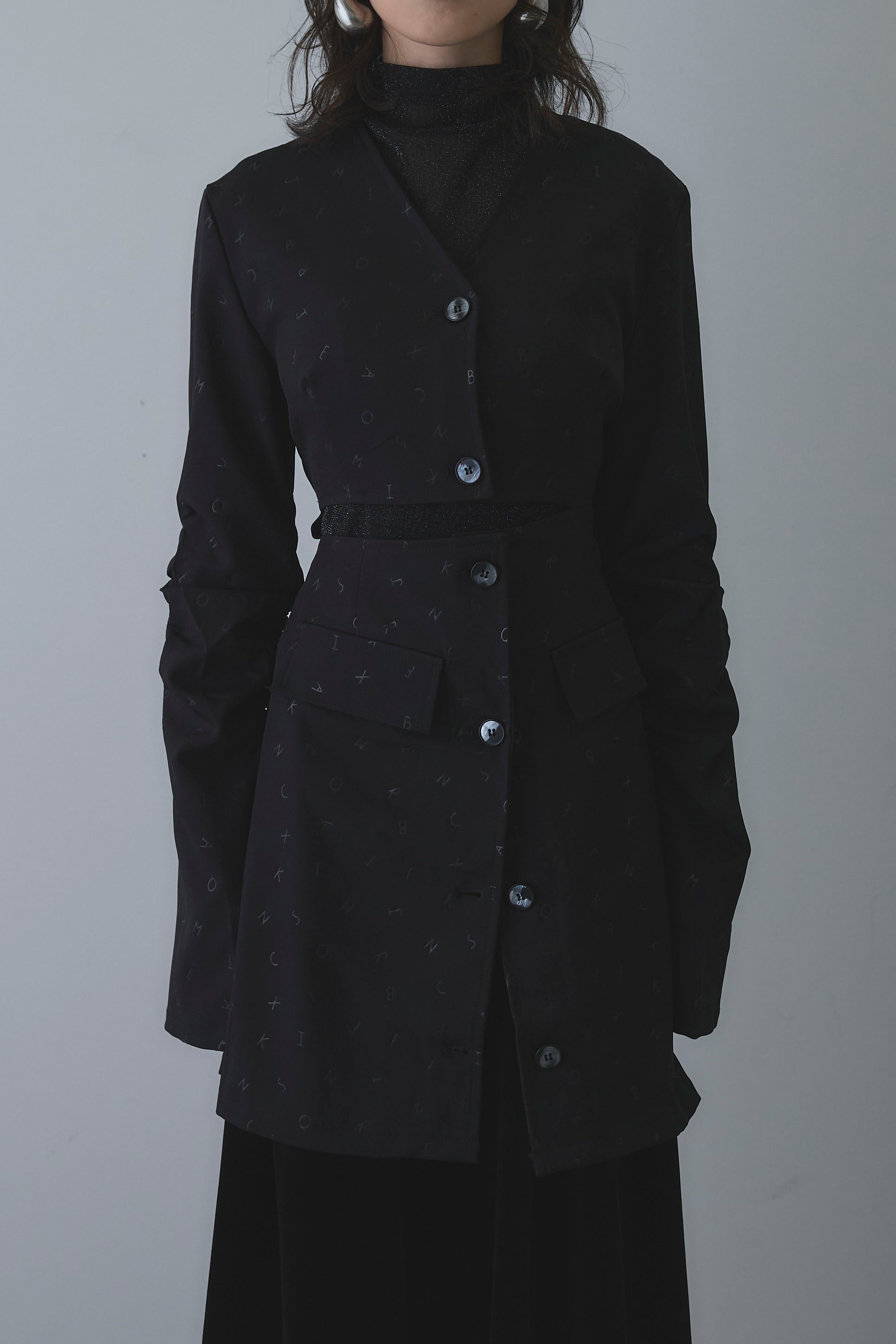 【ANDREA & Co.】 AUBREY オールインワン ブラック ベルト付 ANDREA & Co.】 AUBREY オールインワン ブラック ベルト付