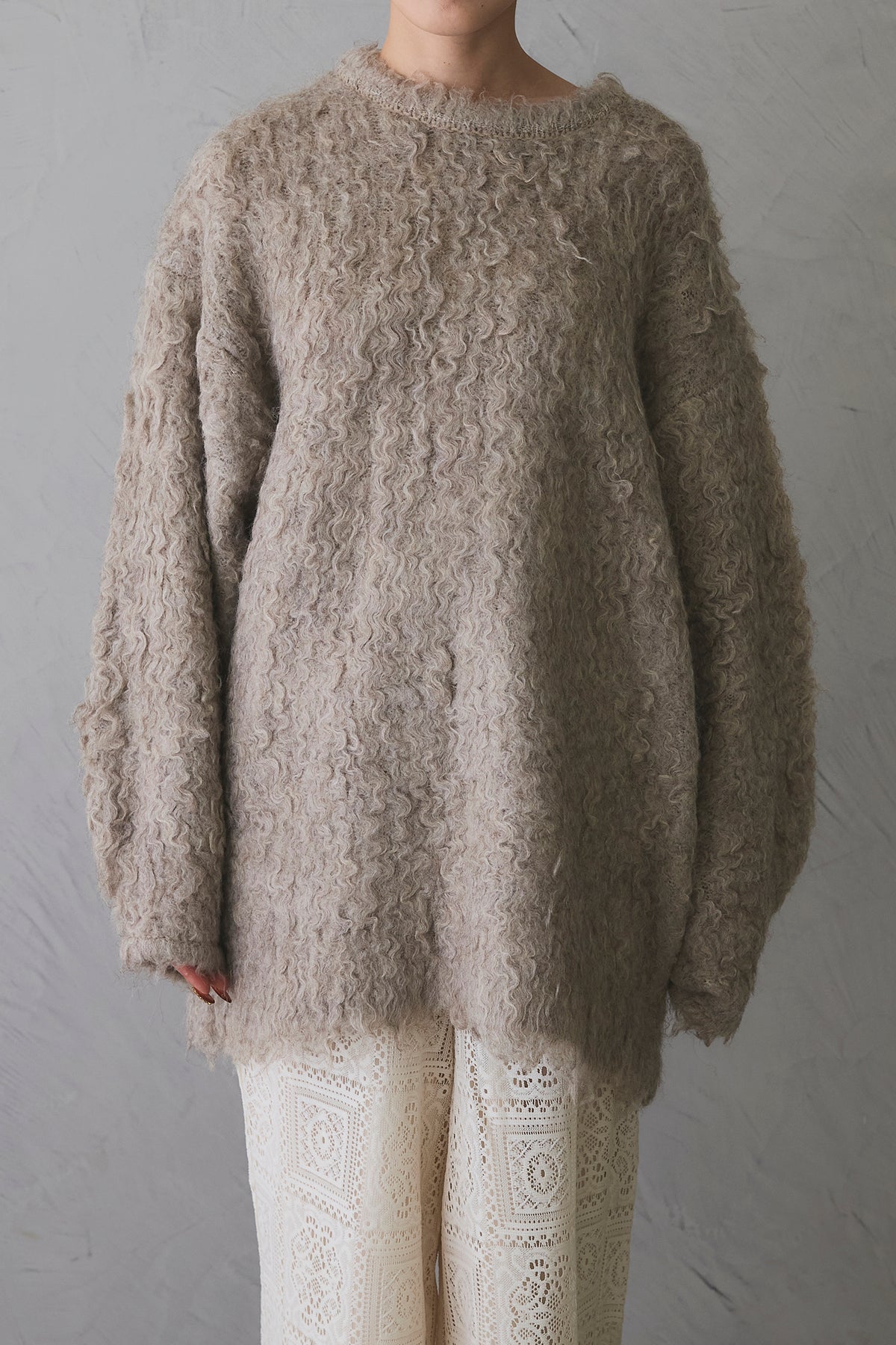 【ANDREA & Co.】　フリンジデザインニットスカート DSC07353_032b95ef-0489-425e-